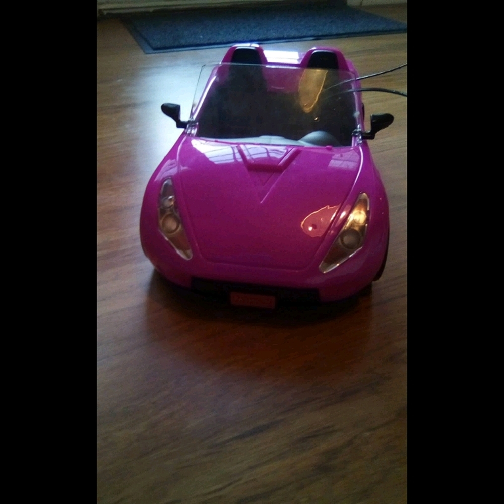 Pink Barbie car